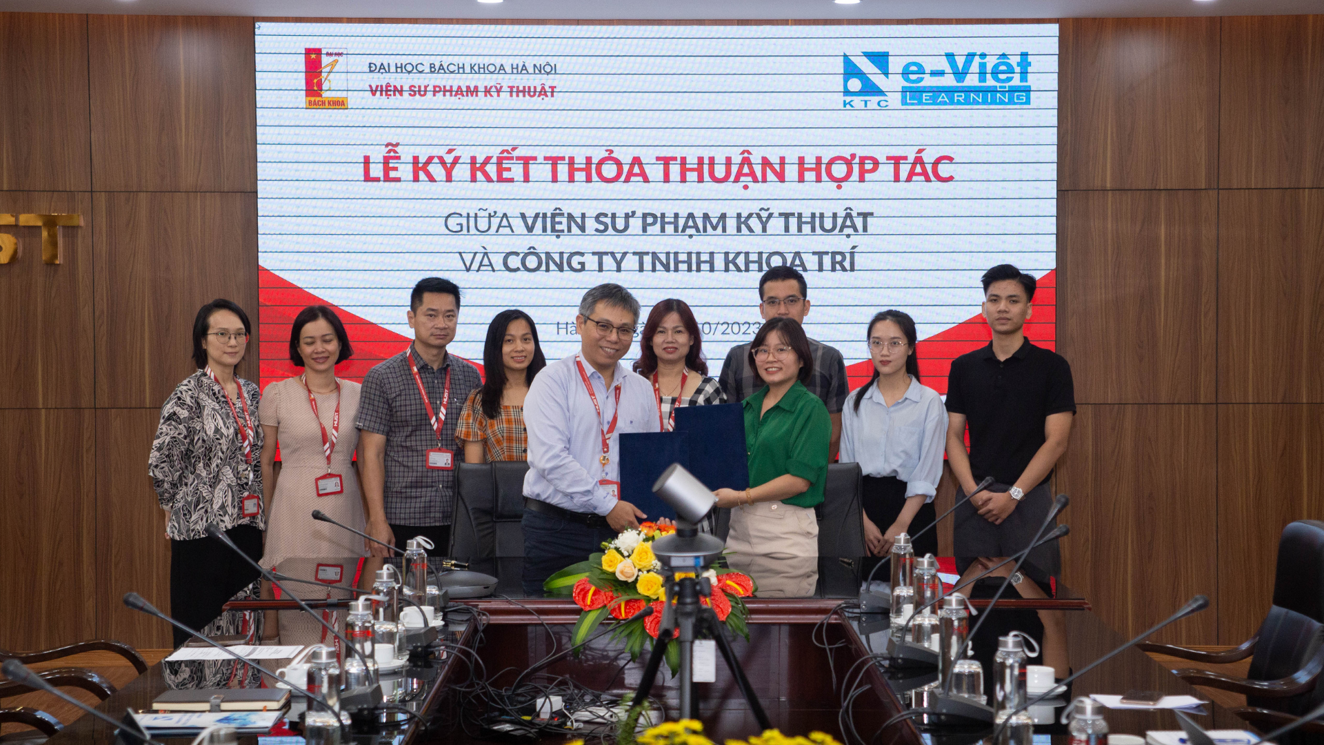 Lễ Ký kết thỏa thuận hợp tác giữa Viện Sư phạm Kỹ thuật - Đại học Bách Khoa Hà Nội và Công ty TNHH Khoa Trí
